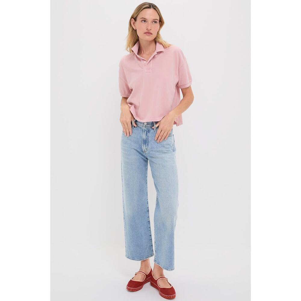 TUCKERNUCK Pink Pique Holmes Boyfriend Polo Size M NWT Retail $98 Tuckernuck - Picture 4 of 7